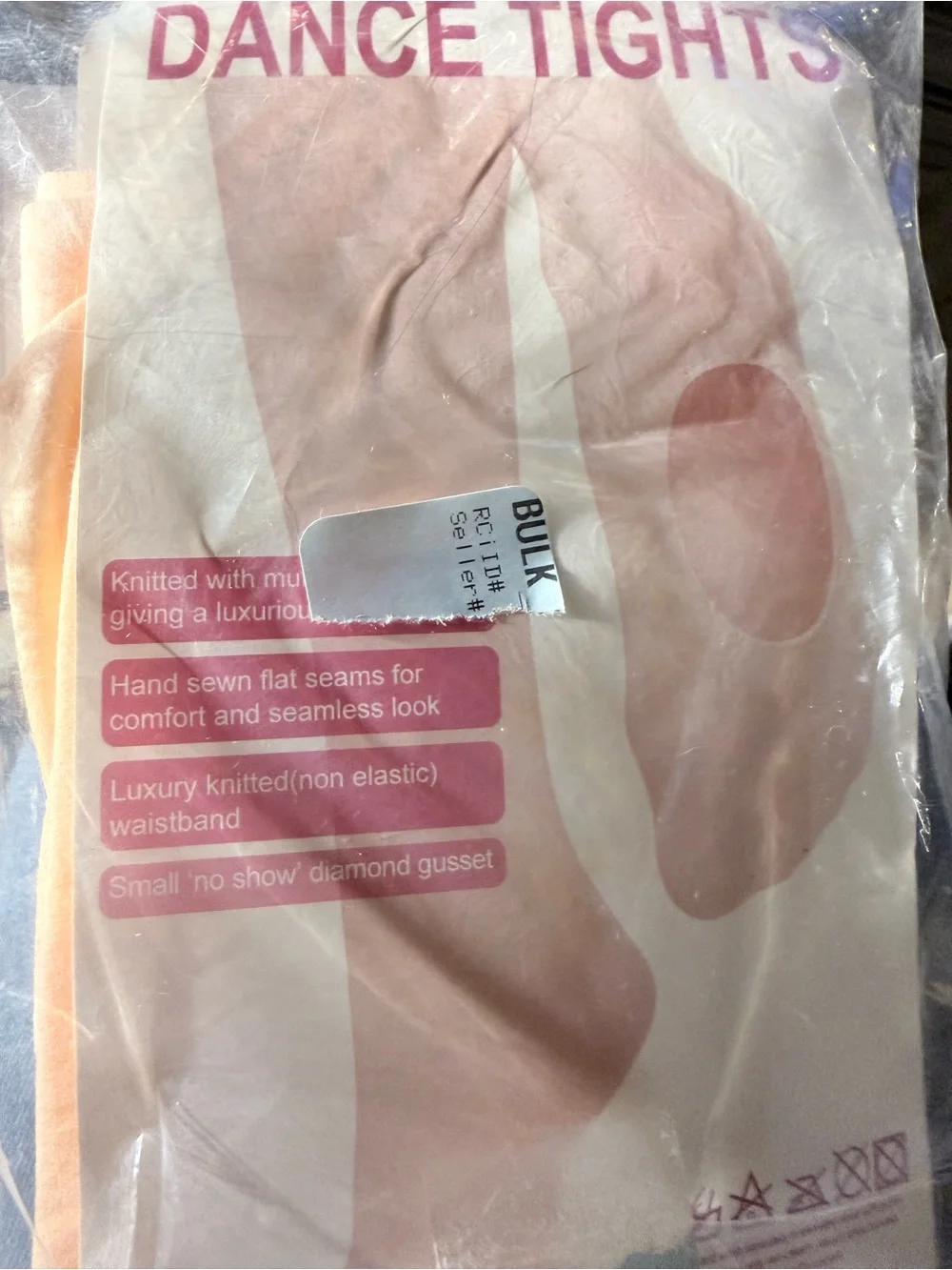 Daydance Dance Tights in Pink Size 6-8